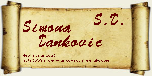 Simona Danković vizit kartica